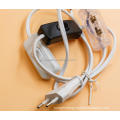 SW-01140 UK fused 3 pin plug cable set with cord switch and lampholder for british